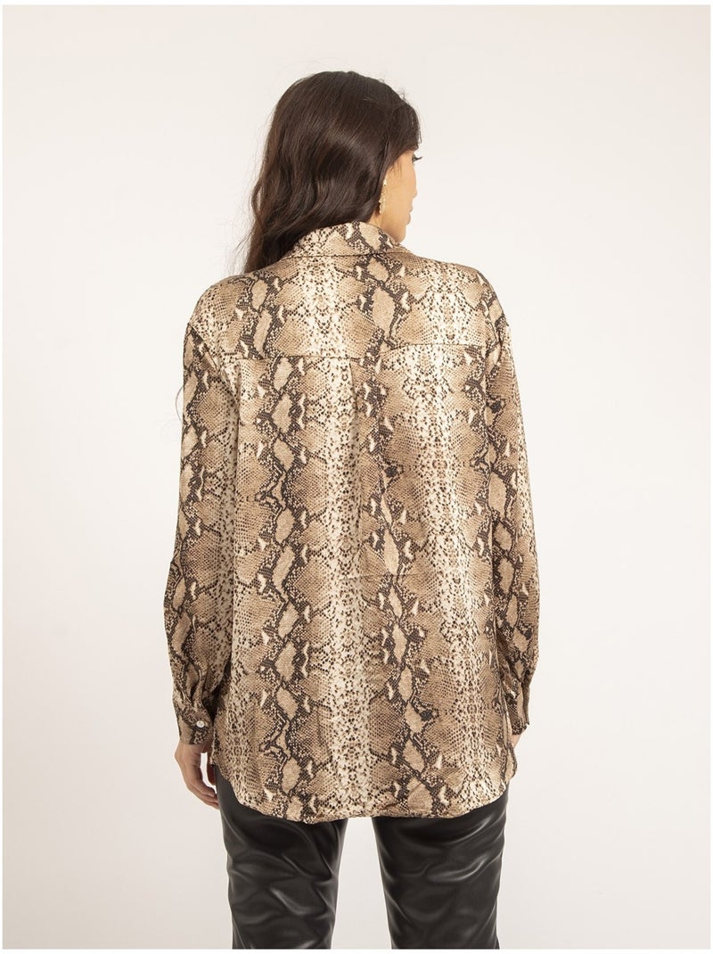 Camicia motifs OTARINA Beige - Kiabi
