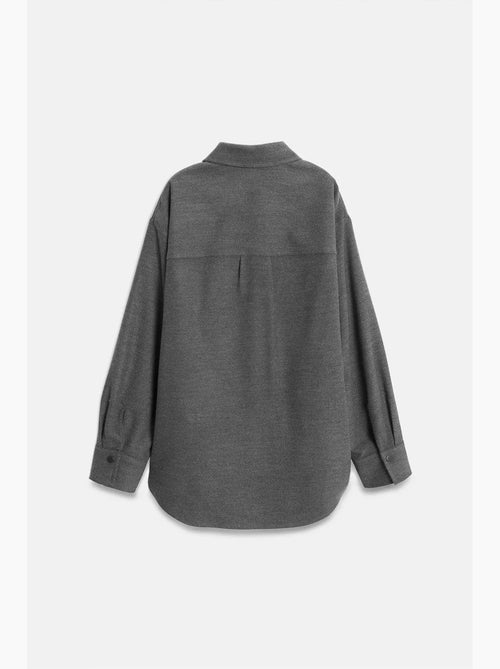 Camicia overshirt in maglia oversize a maniche lunghe dilvin - Kiabi Camicia overshirt in maglia oversize a maniche lunghe dilvin - Kiabi