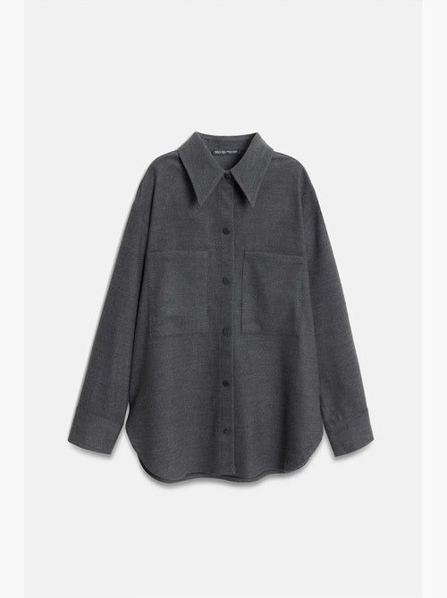Camicia overshirt in maglia oversize a maniche lunghe dilvin - Kiabi Camicia overshirt in maglia oversize a maniche lunghe dilvin - Kiabi