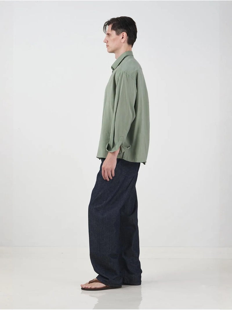 Camicia oversize a maniche lunghe con bottoni giesto Verde menta - Kiabi
