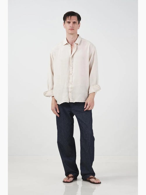 Camicia oversize a maniche lunghe con chiusura a bottoni giesto - Kiabi Camicia oversize a maniche lunghe con chiusura a bottoni giesto - Kiabi