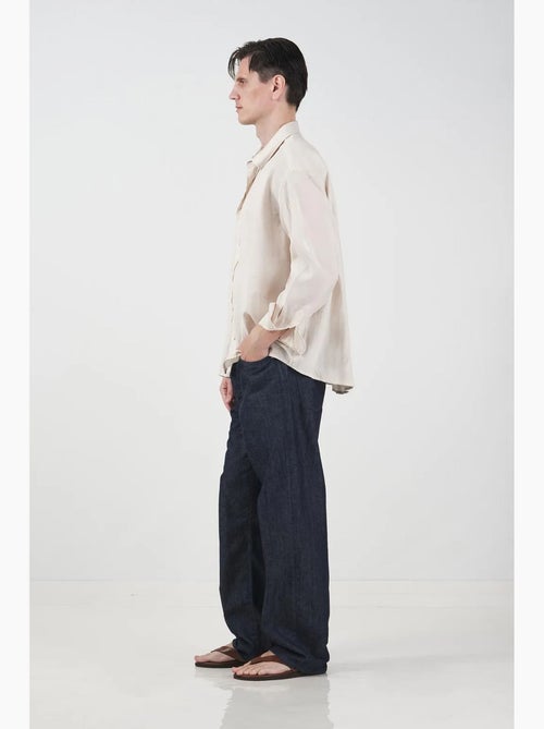 Camicia oversize a maniche lunghe con chiusura a bottoni giesto - Kiabi Camicia oversize a maniche lunghe con chiusura a bottoni giesto - Kiabi