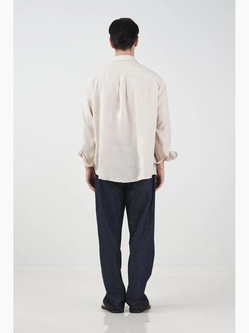 Camicia oversize a maniche lunghe con chiusura a bottoni giesto - Kiabi Camicia oversize a maniche lunghe con chiusura a bottoni giesto - Kiabi