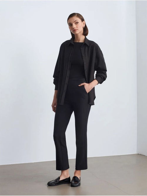 Camicia oversize a maniche lunghe con micro motivo dilvin - Kiabi Camicia oversize a maniche lunghe con micro motivo dilvin - Kiabi