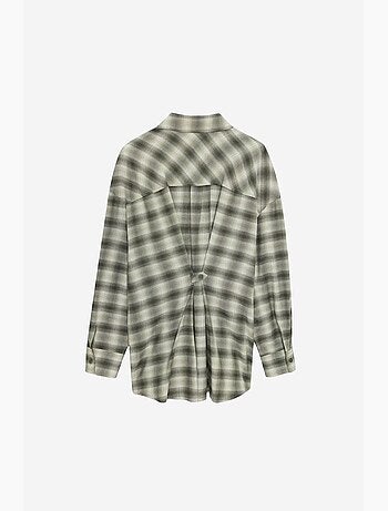 Camicia oversize a quadri a maniche lunghe dilvin
