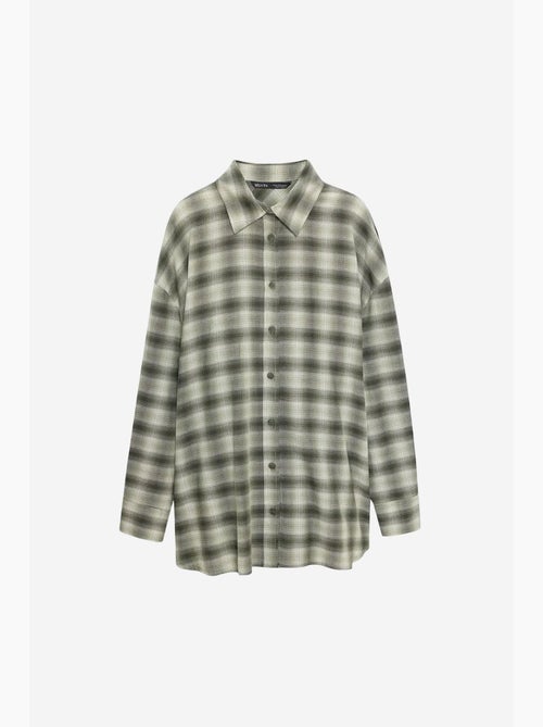 Camicia oversize a quadri a maniche lunghe dilvin - Kiabi Camicia oversize a quadri a maniche lunghe dilvin - Kiabi