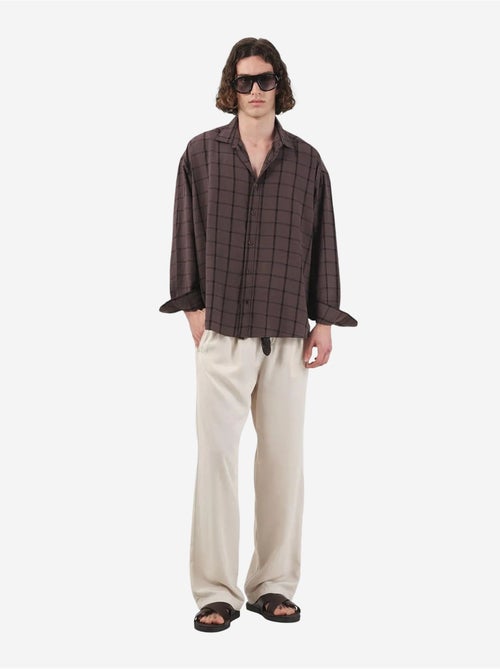 Camicia oversize a quadri con bottoni giesto - Kiabi Camicia oversize a quadri con bottoni giesto - Kiabi