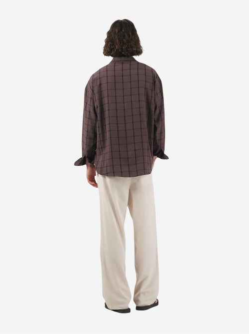 Camicia oversize a quadri con bottoni giesto - Kiabi Camicia oversize a quadri con bottoni giesto - Kiabi