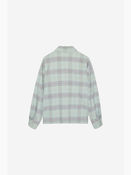 Camicia oversize a quadri in tessuto - Kiabi
