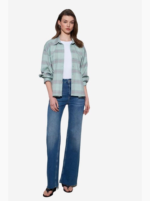 Camicia oversize a quadri in tessuto - Kiabi Camicia oversize a quadri in tessuto - Kiabi