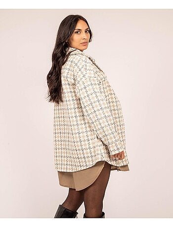 Camicia oversize a quadri UBARTH