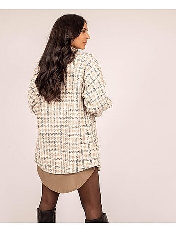 Camicia oversize a quadri UBARTH