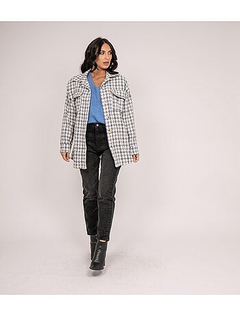 Camicia oversize a quadri UBARTH