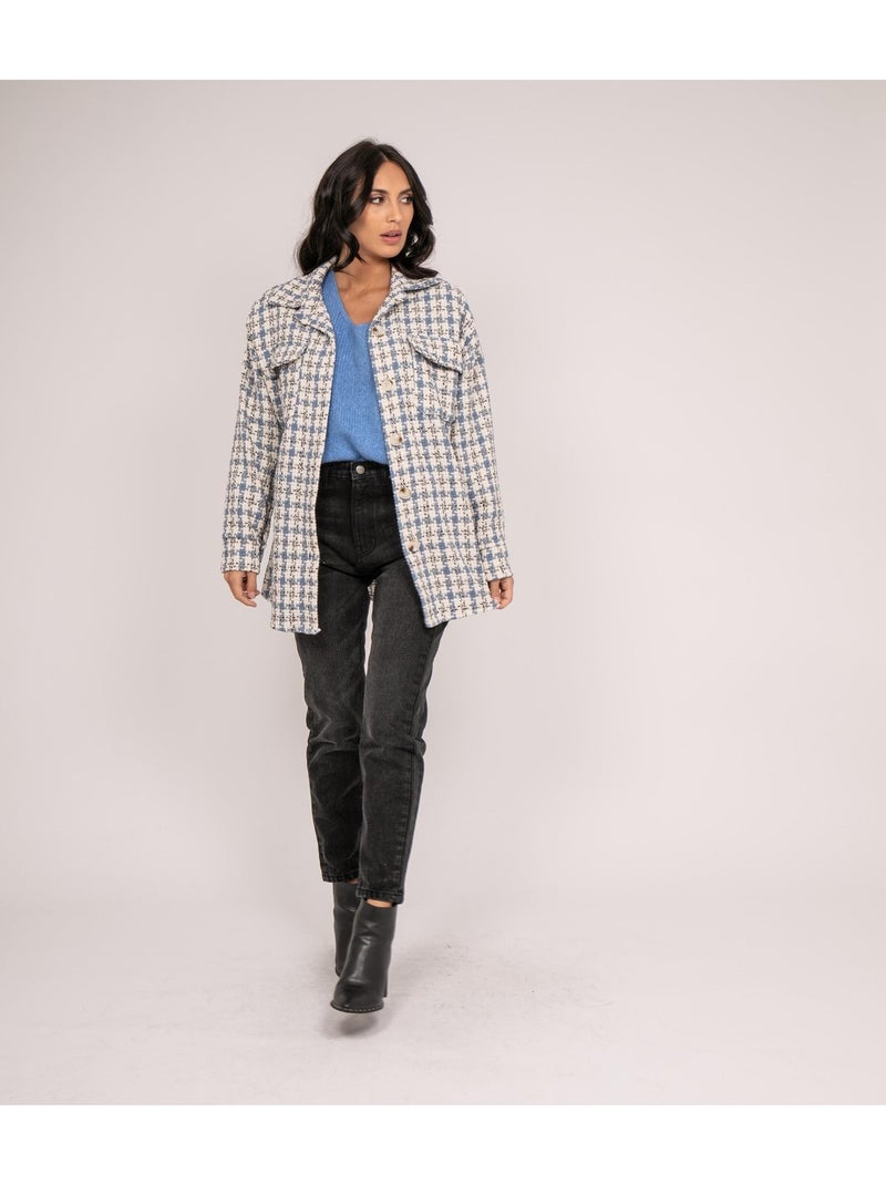 Camicia oversize a quadri UBARTH Blu - Kiabi
