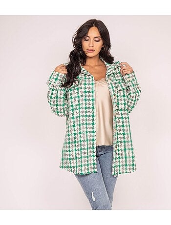 Camicia oversize a quadri UBARTH