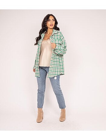 Camicia oversize a quadri UBARTH