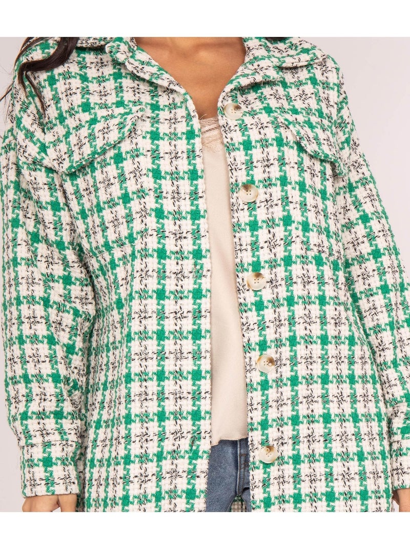 Camicia oversize a quadri UBARTH Verde - Kiabi