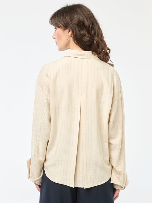 Camicia oversize a righe - Kiabi