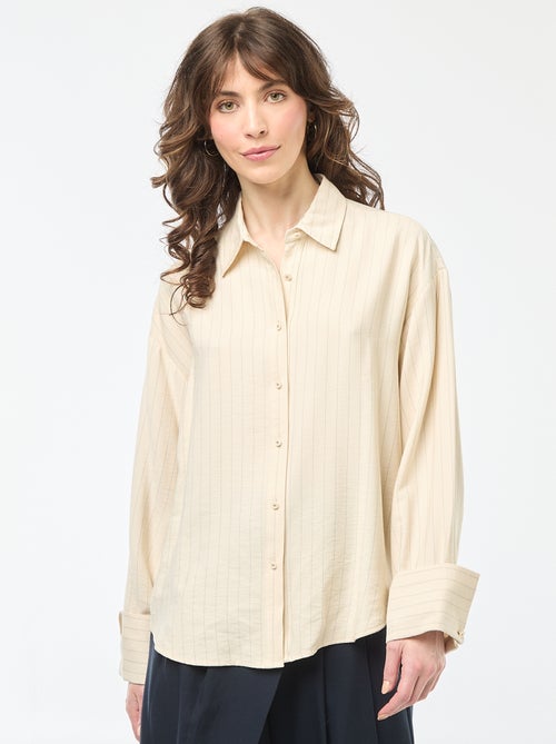 Camicia oversize a righe - Kiabi