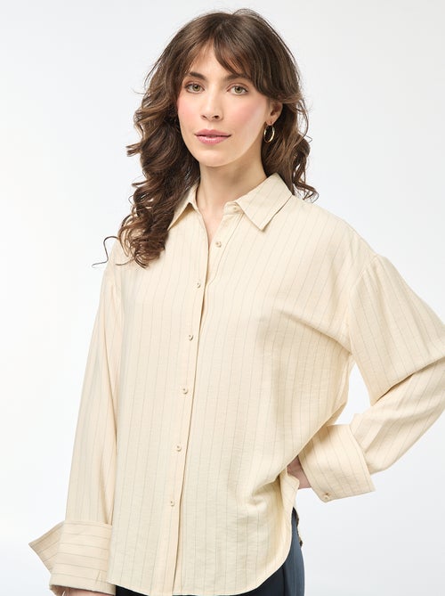 Camicia oversize a righe - Kiabi