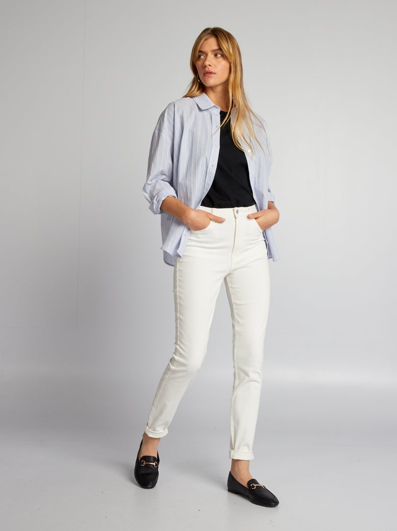 Camicia oversize a righe BLU - Kiabi