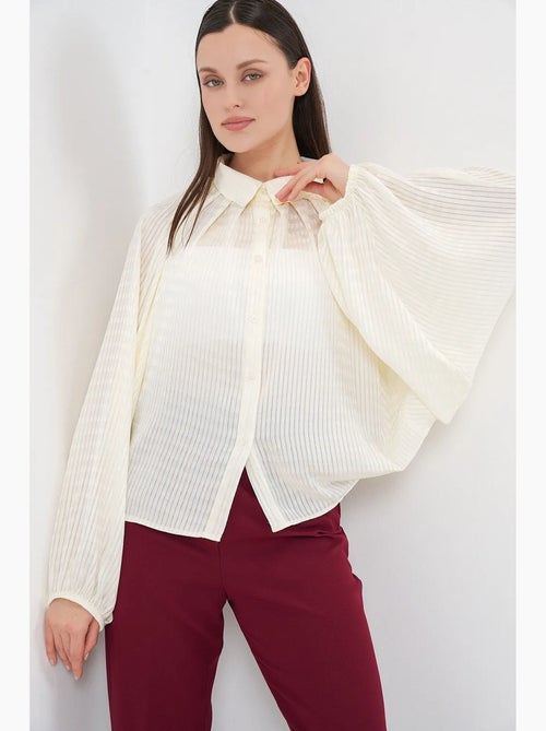 Camicia oversize a righe con bottoni bdart - Kiabi Camicia oversize a righe con bottoni bdart - Kiabi