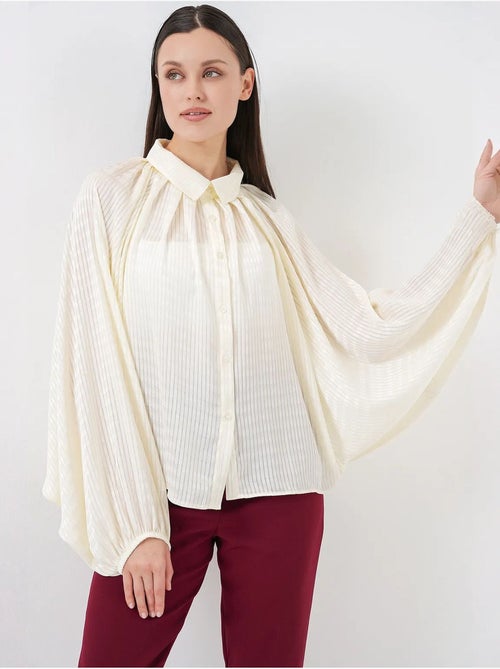 Camicia oversize a righe con bottoni bdart - Kiabi Camicia oversize a righe con bottoni bdart - Kiabi