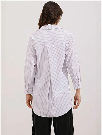 Camicia oversize a righe con dettagli tascabili bdart