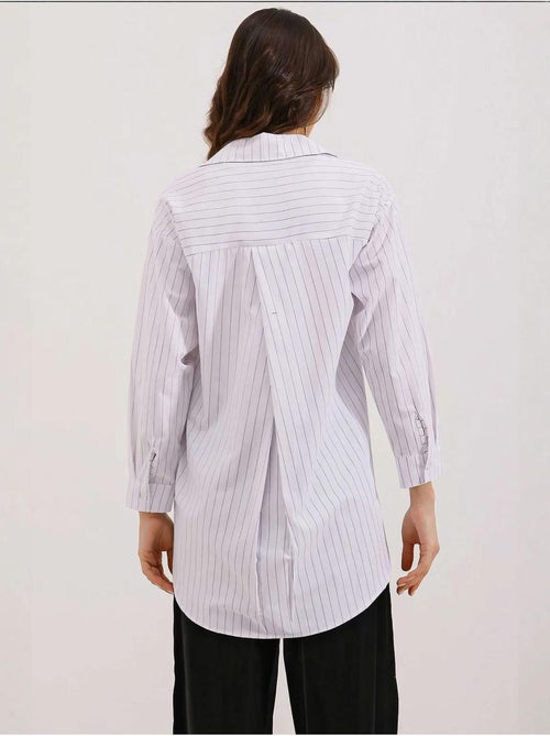 Camicia oversize a righe con dettagli tascabili bdart - Kiabi Camicia oversize a righe con dettagli tascabili bdart - Kiabi