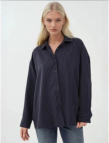Camicia oversize a righe hiccup