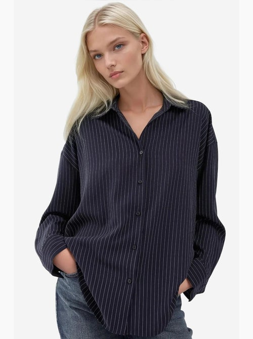 Camicia oversize a righe hiccup - Kiabi Camicia oversize a righe hiccup - Kiabi