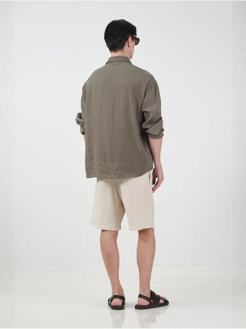Camicia oversize abbottonata a maniche lunghe giesto - Kiabi Camicia oversize abbottonata a maniche lunghe giesto - Kiabi