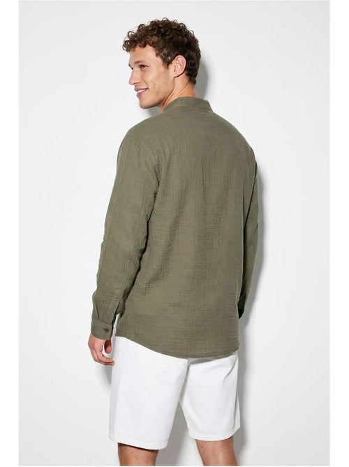Camicia oversize con colletto alla coreana lucci - Kiabi Camicia oversize con colletto alla coreana lucci - Kiabi