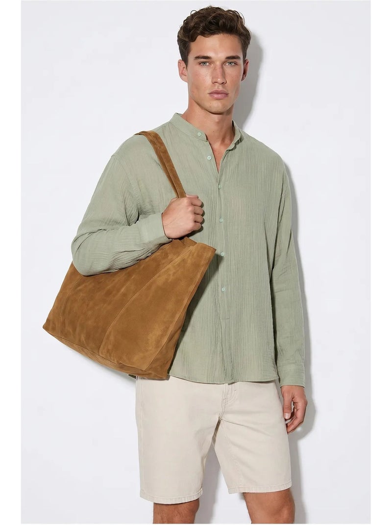 Camicia oversize con colletto alla coreana lucci Verde menta - Kiabi
