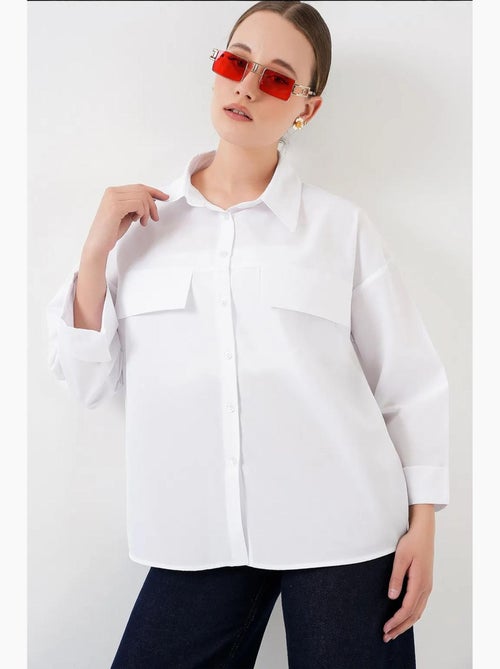 Camicia oversize con dettaglio tasca bdart - Kiabi Camicia oversize con dettaglio tasca bdart - Kiabi
