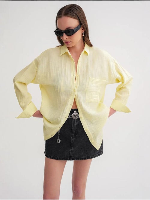Camicia oversize con dettaglio tasca mixray - Kiabi
