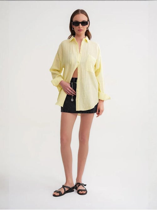 Camicia oversize con dettaglio tasca mixray - Kiabi