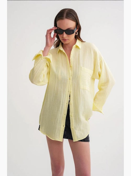 Camicia oversize con dettaglio tasca mixray - Kiabi
