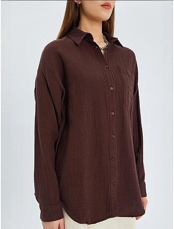 Camicia oversize con dettaglio tasca mixray