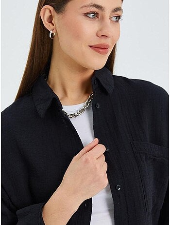 Camicia oversize con dettaglio tasca mixray