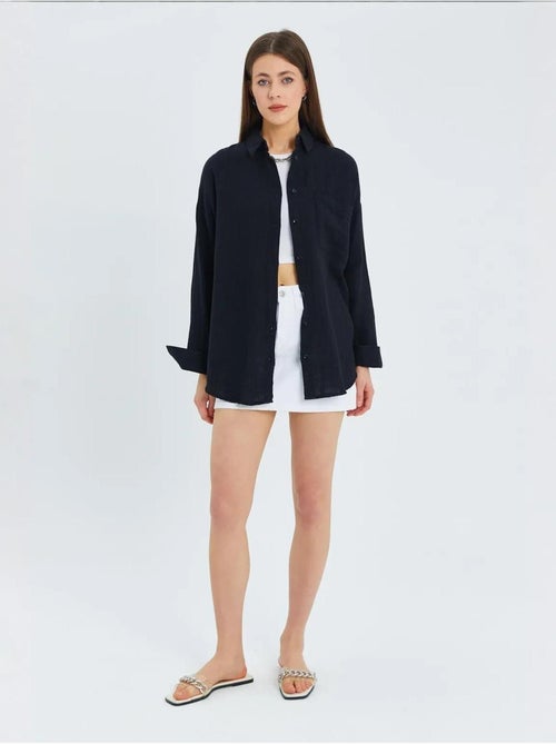 Camicia oversize con dettaglio tasca mixray - Kiabi