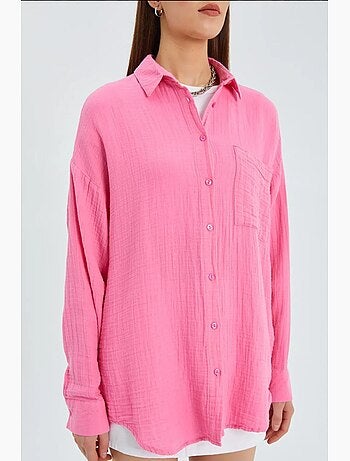 Camicia oversize con dettaglio tasca mixray