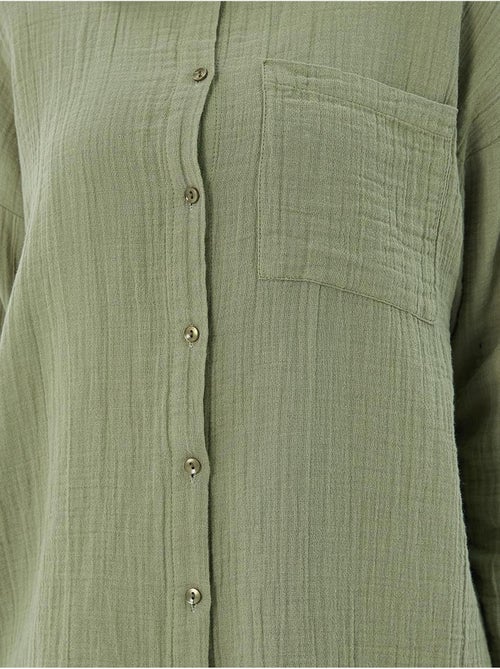 Camicia oversize con dettaglio tasca mixray - Kiabi
