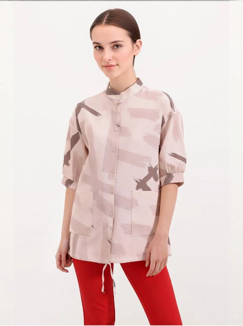 Camicia oversize con fantasia bdart - Kiabi Camicia oversize con fantasia bdart - Kiabi