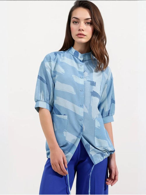 Camicia oversize con fantasia bdart - Kiabi Camicia oversize con fantasia bdart - Kiabi