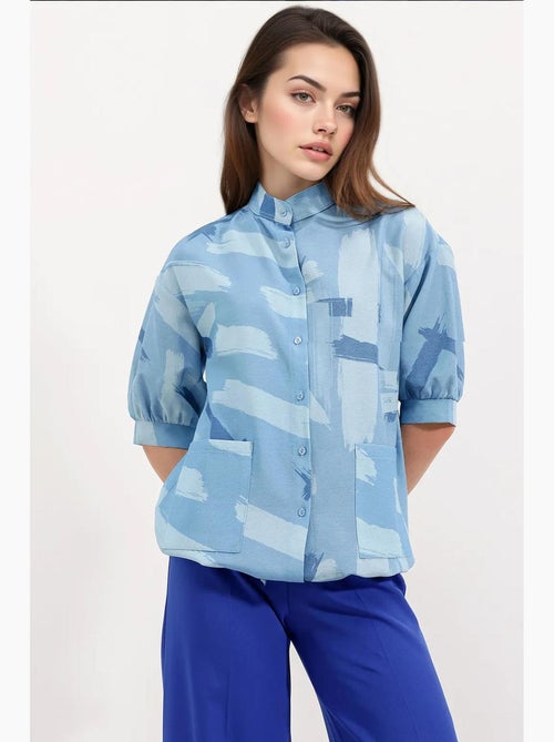 Camicia oversize con fantasia bdart - Kiabi Camicia oversize con fantasia bdart - Kiabi