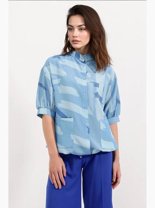 Camicia oversize con fantasia bdart - Kiabi Camicia oversize con fantasia bdart - Kiabi