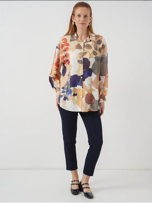Camicia oversize floreale con bottoni bdart - Kiabi