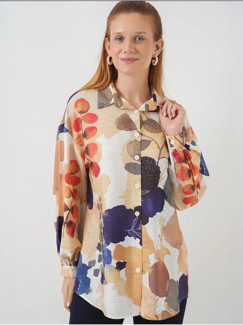 Camicia oversize floreale con bottoni bdart - Kiabi