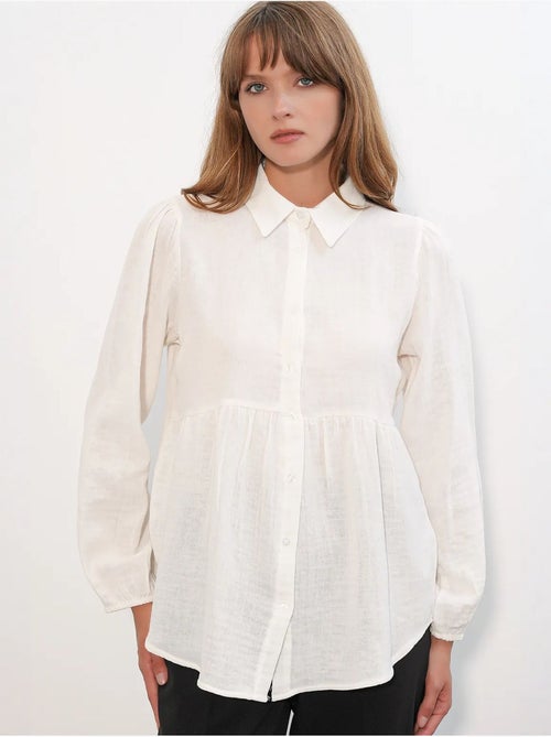 Camicia oversize in cotone a maniche lunghe bdart - Kiabi